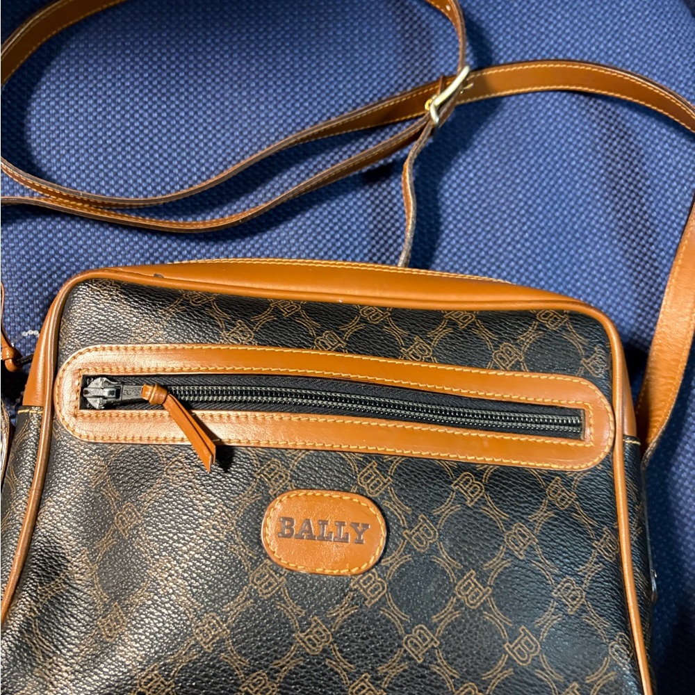 Bally Vintage 1989 Monogram Crossbody Bag | Made in Italy EUC